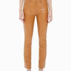 Outlet ⌛ Mother 👩 women Mid Rise Dazzler Ankle Pants in Cashew 🌟