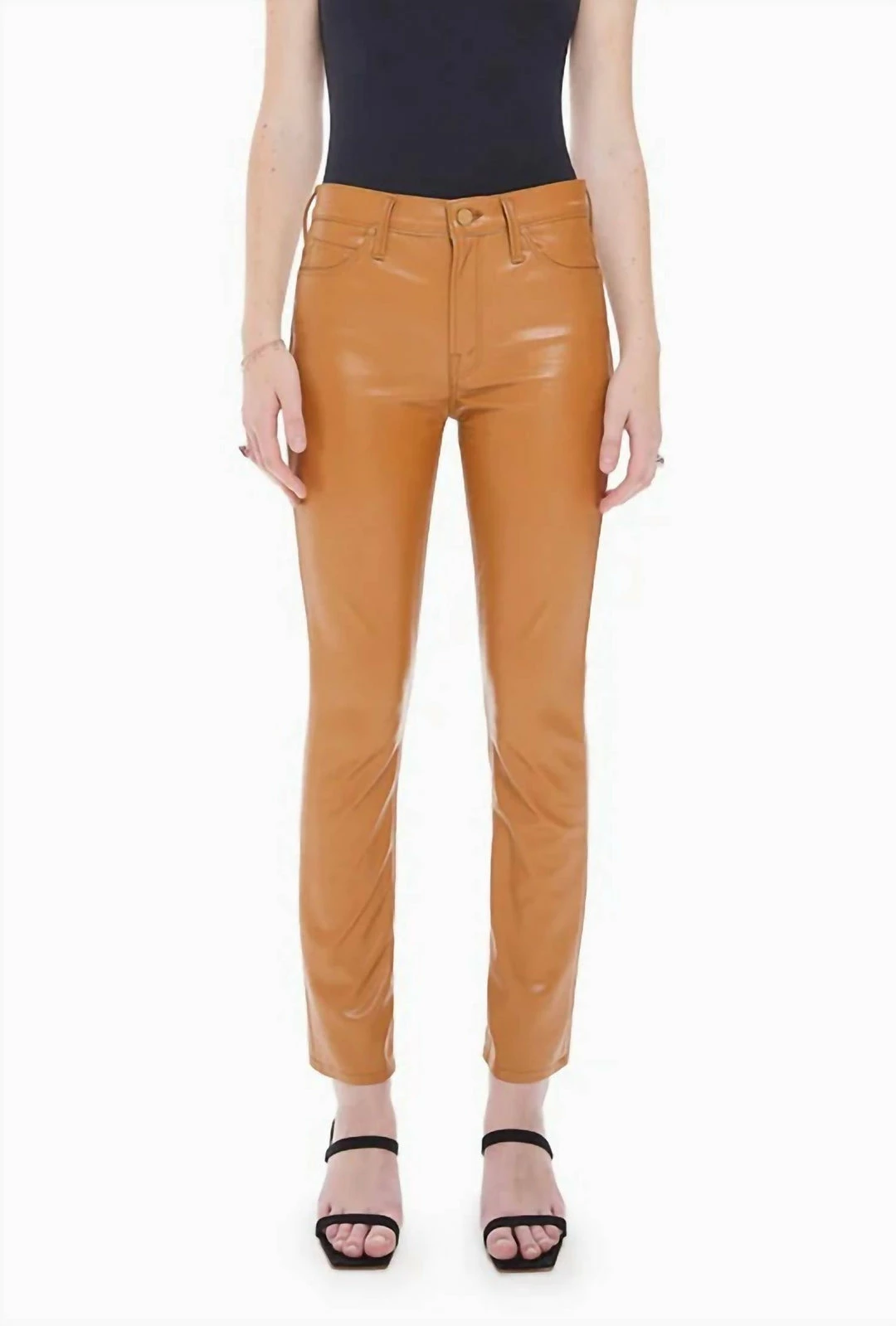 Outlet ⌛ Mother 👩 women Mid Rise Dazzler Ankle Pants in Cashew 🌟 3 Outlet ⌛ Mother 👩 women Mid Rise Dazzler Ankle Pants in Cashew 🌟