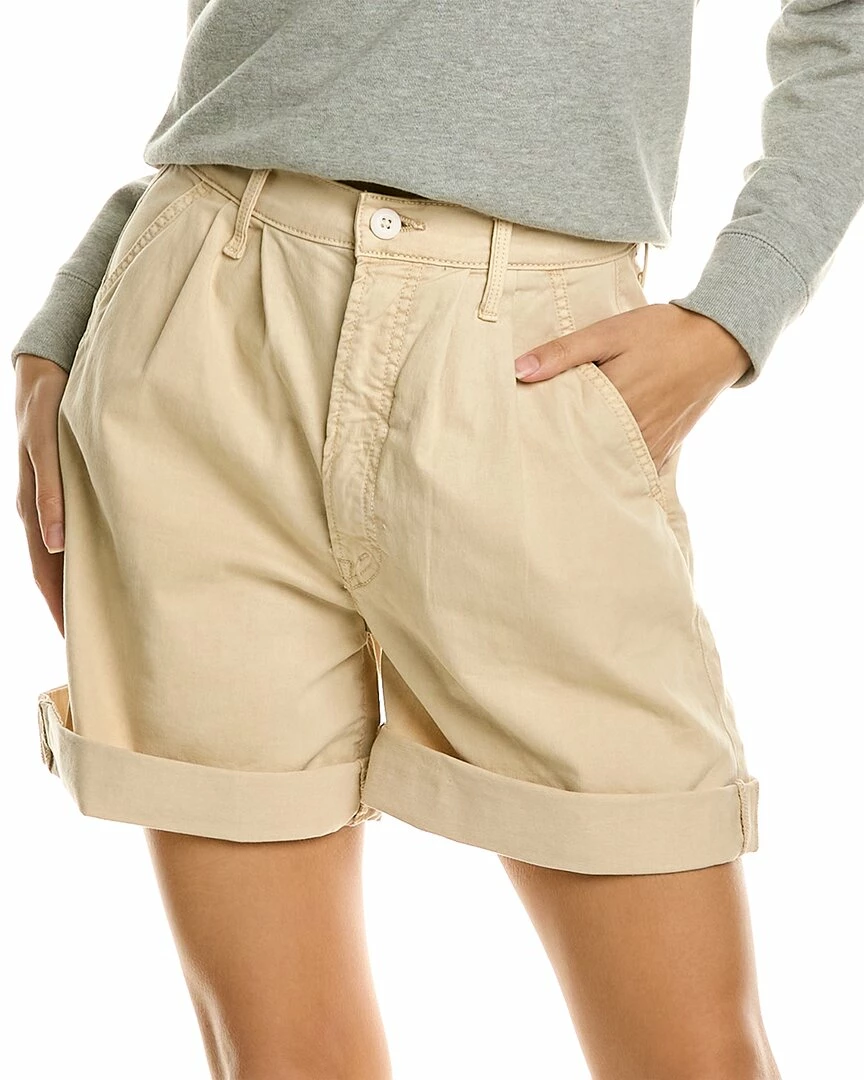 Budget 🎉 women 👩 MOTHER The Pleated Catch All White Cap Grey Short Jean ❤️ 3 Budget 🎉 women 👩 MOTHER The Pleated Catch All White Cap Grey Short Jean ❤️