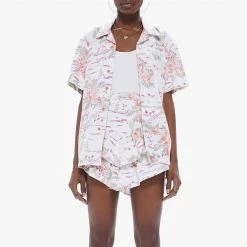 Best deal 🧨 Mother 👩 women S/S Islander Top in Aloha 😀