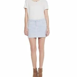 Flash Sale 🎉 Mother 👩 women The Vagabond Mini Fray 👗 Skirt in Denim ❤️