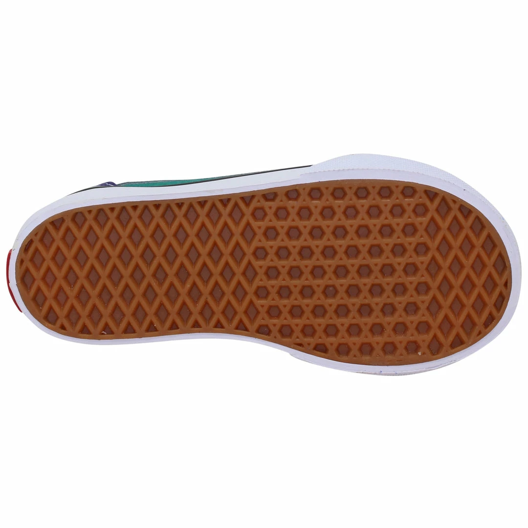 Hot Sale 👏 kids Vans Old Skool V Blue/Green-White VN000D3Y9EJ Toddler 😀 6 Hot Sale 👏 kids Vans Old Skool V Blue/Green-White VN000D3Y9EJ Toddler 😀 - Image 4