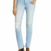 Best deal ⭐ Mother The Huffy Skimp 👩 Womens High Rise Button Fly Straight Leg 👖 Jeans ❤️