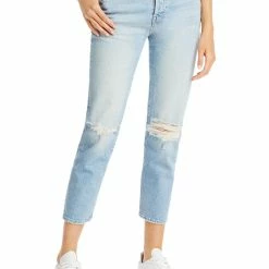 Discount 🥰 Mother The Scrapper 👩 Womens Denim High Rise Ankle 👖 Jeans 🥰