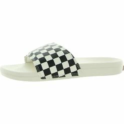 Hot Sale 🎁 Vans La Costa 👩 Womens Faux Leather Slip On Slide 🩴 Sandals ⌛