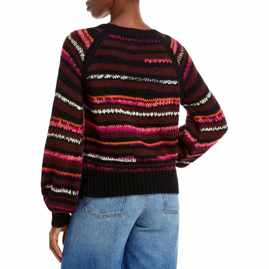 Hot Sale 🔔 Mother 👩 Womens Striped Crop Pullover Sweater 😍 4 Hot Sale 🔔 Mother 👩 Womens Striped Crop Pullover Sweater 😍 - Image 2