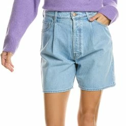 Brand new ๐ฅ women ๐ฉ MOTHER The Pleated Fun Dip Just A Nibble Short Jean ๐