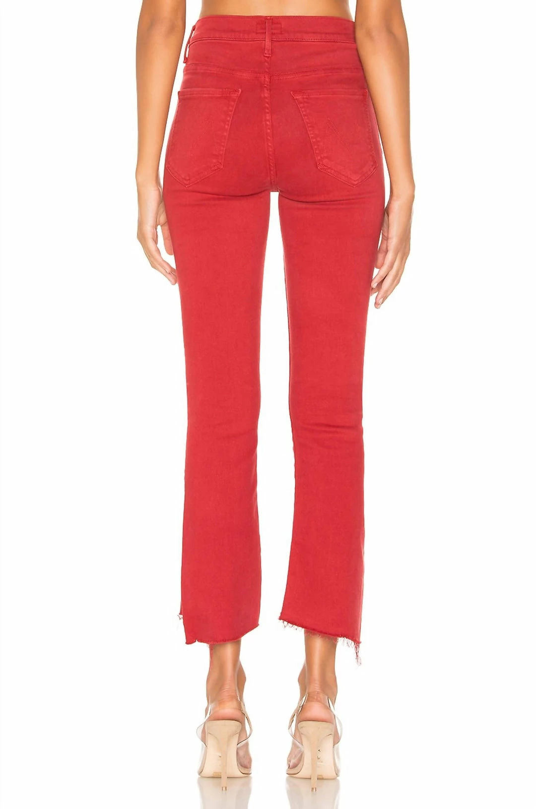 Buy ๐ฅ Mother ๐ฉ women Insider Crop Step Fray Jean in Hot Rod Red ๐ 5 Buy ๐ฅ Mother ๐ฉ women Insider Crop Step Fray Jean in Hot Rod Red ๐ - Image 3