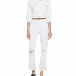 Buy ❤️ Mother 👩 women The Big Shorty Jacket in White 🔥