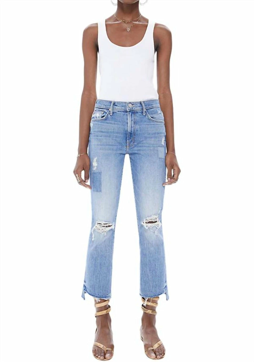 Budget ⭐ Mother 👩 women Insider Crop Step Fray Jean in We Are Castaways 🔔 3 Budget ⭐ Mother 👩 women Insider Crop Step Fray Jean in We Are Castaways 🔔