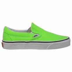 Best deal 🌟 Vans Classic Slip-On Green Geko/True White-Neon VN0A4U38WT5 Men's 💯