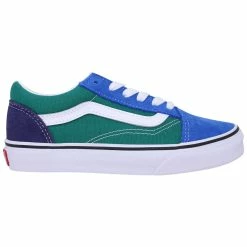 Coupon ⌛ kids Vans Old Skool Multi/Tr Wht VN000W9T9EJ Pre-School ✨