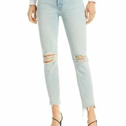 Buy 🎉 Mother The Stunner 👩 Womens Distressed Ankle Skinny 👖 Jeans 💯