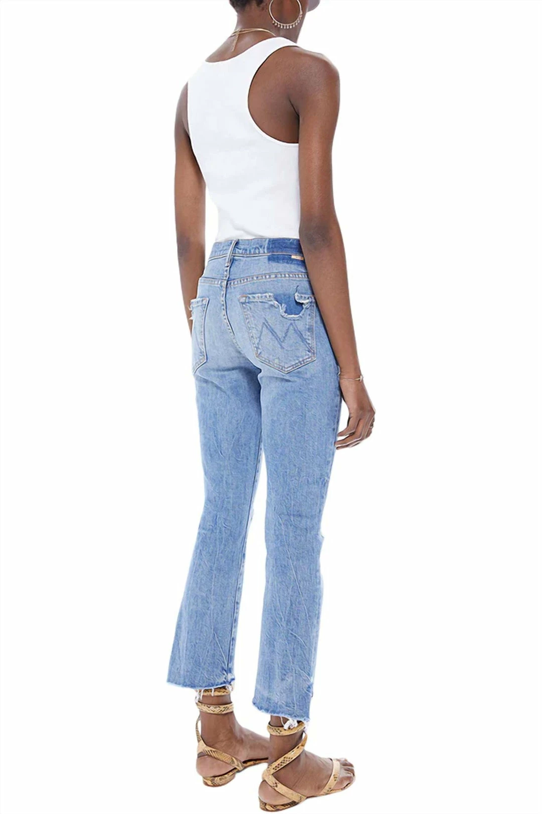 Budget ⭐ Mother 👩 women Insider Crop Step Fray Jean in We Are Castaways 🔔 4 Budget ⭐ Mother 👩 women Insider Crop Step Fray Jean in We Are Castaways 🔔 - Image 2