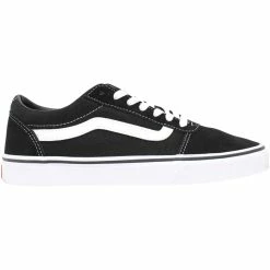 Discount 🎉 Vans Ward Suede Canvas Black/White VN0A36EMC4R Men's 👍