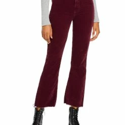 Promo ✔️ Mother 👩 Womens Frayed Hem Corduroy Ankle 👖 Jeans ❤️