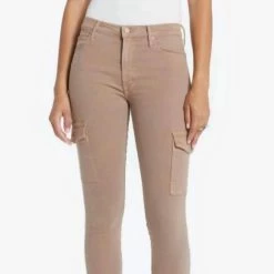 Brand new 🛒 Mother 👩 women The Mid-Rise Dazzler Cargo Ankle 👖 Jeans in Toasted Brown ⭐