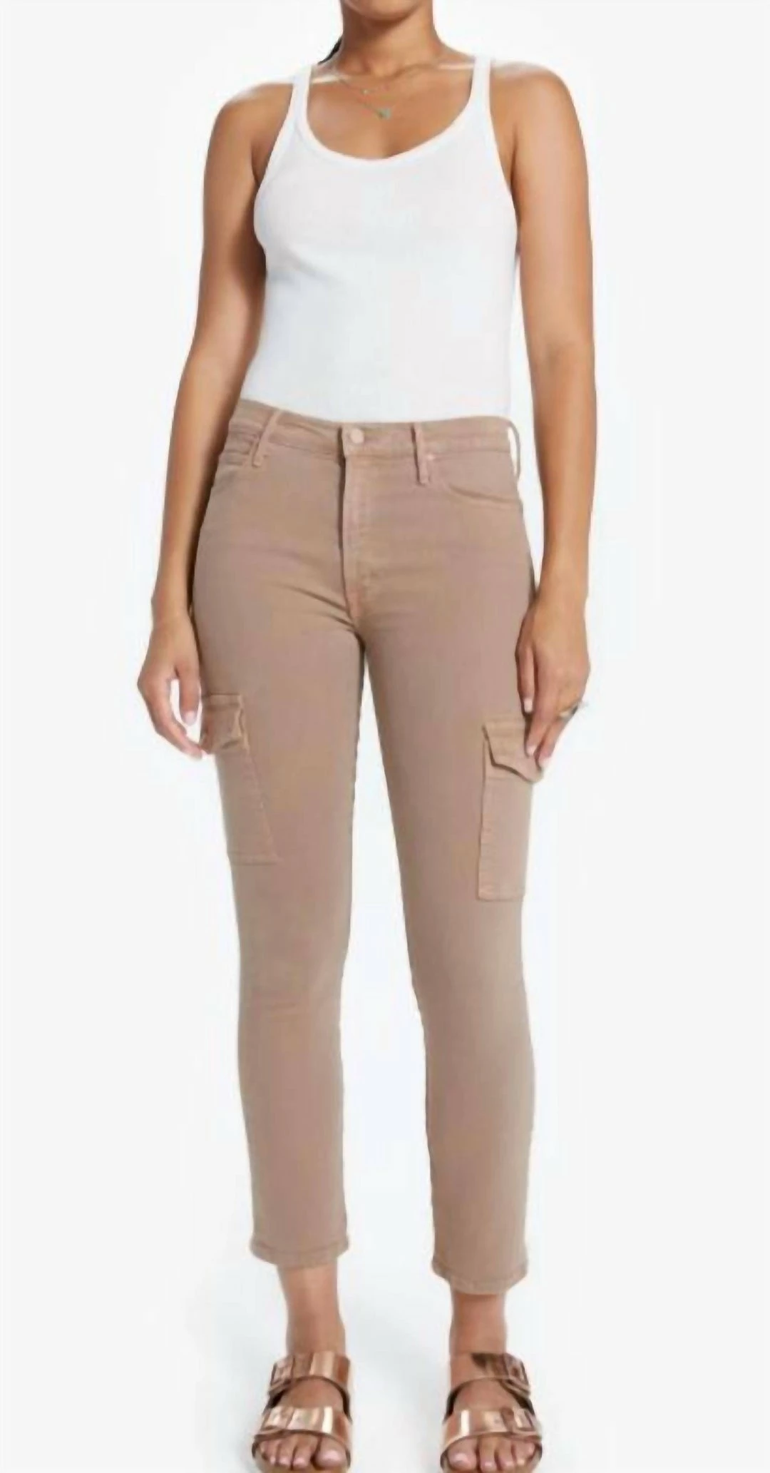 Brand new π Mother π© women The Mid-Rise Dazzler Cargo Ankle π Jeans in Toasted Brown β 3 Brand new π Mother π© women The Mid-Rise Dazzler Cargo Ankle π Jeans in Toasted Brown β