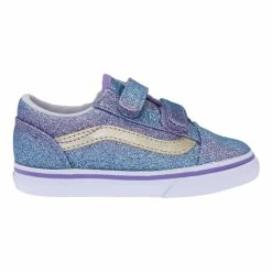 Hot Sale ⭐ kids Vans Old Skool V Blue/White VN000D3YABZ Toddler 🥰