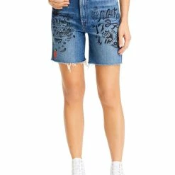 Budget 🔥 Mother Smokin 👩 Womens Graphic High Waist Cutoff Shorts 🔔