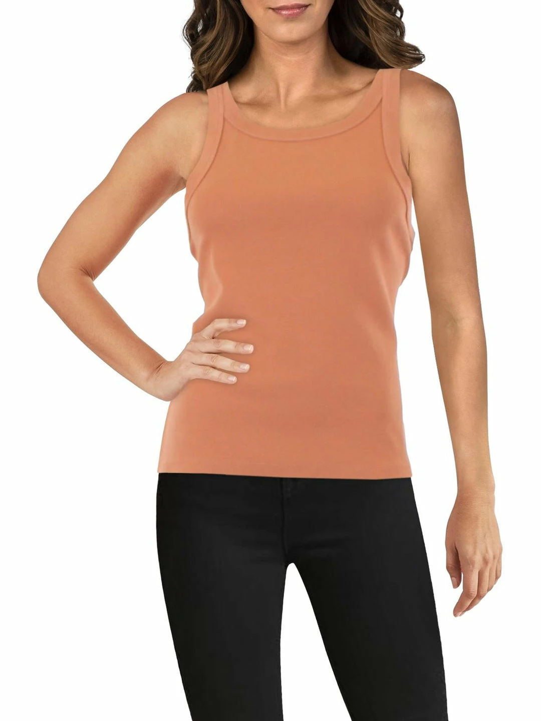 Promo ❤️ Mother The Chin Ups 👩 Womens Ribbed Knit Scoop Neck Tank Top 😉 4 Promo ❤️ Mother The Chin Ups 👩 Womens Ribbed Knit Scoop Neck Tank Top 😉 - Image 2