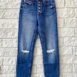 Brand new 💯 Mother 👩 women The Pixie Tomcat Crop Jean in Not Cut & Pasted 🧨