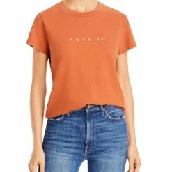 New ✔️ Mother The Rise & Shine 👩 Womens Cotton Crewneck T-Shirt 😉