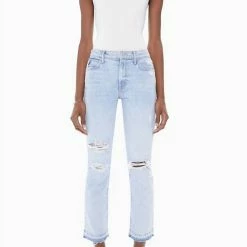 Coupon 🌟 Mother 👩 women Rascal Ankle Undone Hem Jean in Vacation Temptation 👍