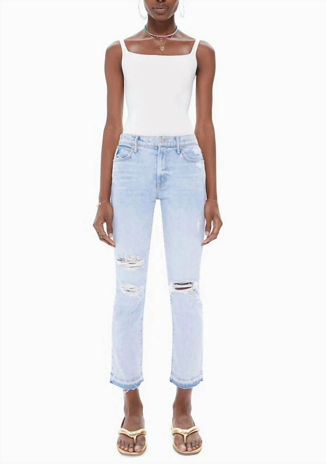 Coupon ๐ Mother ๐ฉ women Rascal Ankle Undone Hem Jean in Vacation Temptation ๐ 3 Coupon ๐ Mother ๐ฉ women Rascal Ankle Undone Hem Jean in Vacation Temptation ๐