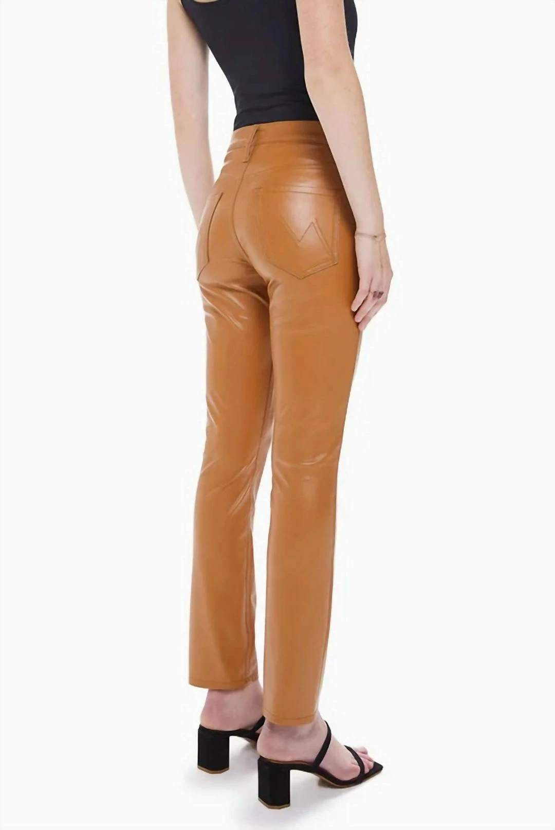 Outlet ⌛ Mother 👩 women Mid Rise Dazzler Ankle Pants in Cashew 🌟 5 Outlet ⌛ Mother 👩 women Mid Rise Dazzler Ankle Pants in Cashew 🌟 - Image 3